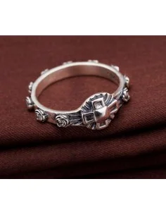 Anello dieci rose - argento 925