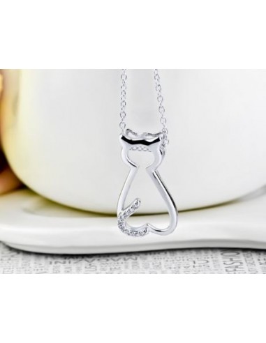 Collana Cat pendente - argento 925