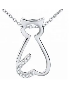 Collar Gato colgante - plata 925