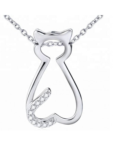 Collana Cat pendente - argento 925