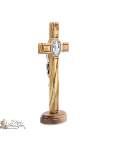 Cruz de San Benito sobre soporte - 8 x 15 cm