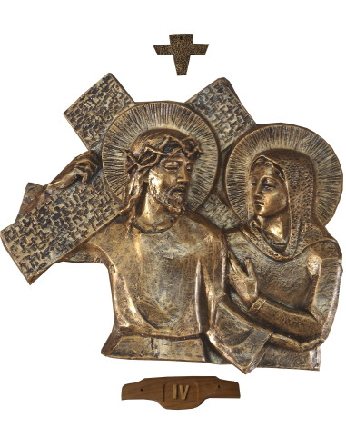 Chemin de croix couleur Bronze - fibre de verre