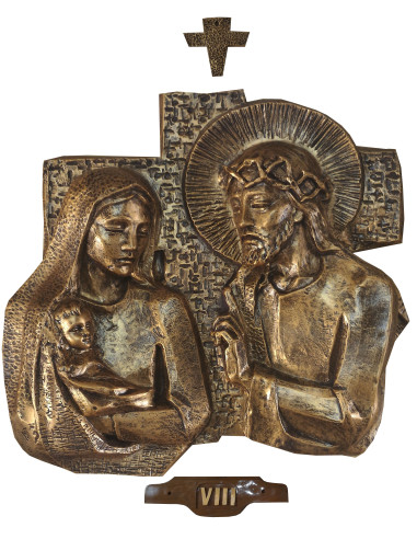 Bronze color cross path - fiberglass