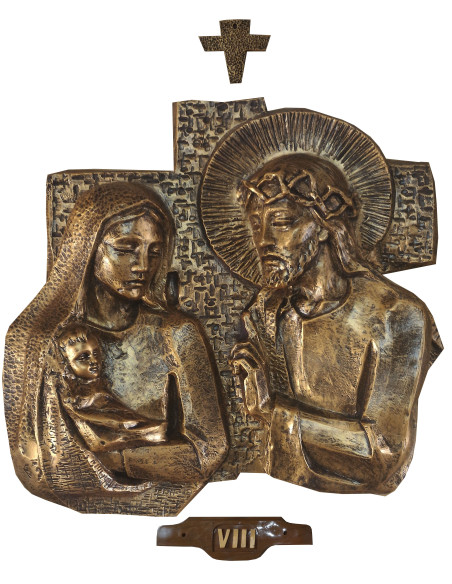 Chemin de croix couleur Bronze - fibre de verre