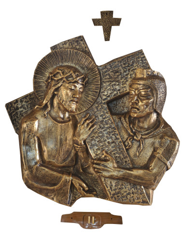 Bronze color cross path - fiberglass