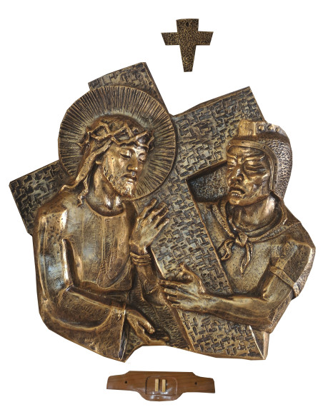 Bronze color cross path - fiberglass