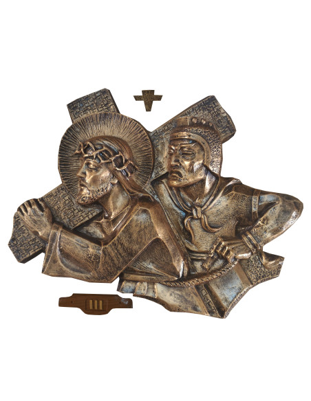 Bronze color cross path - fiberglass