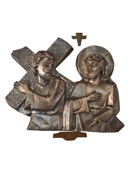 Bronze color cross path - fiberglass