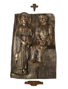 Bronze color cross path - fiberglass