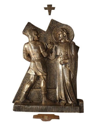 Bronze color cross path - fiberglass