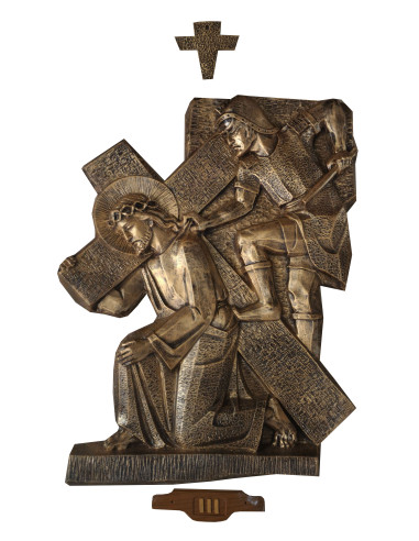 Bronze color cross path - fiberglass