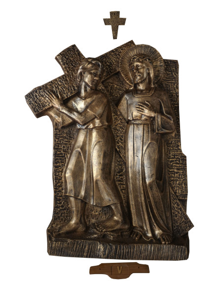 Bronze color cross path - fiberglass