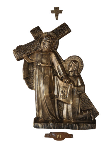 Bronze color cross path - fiberglass