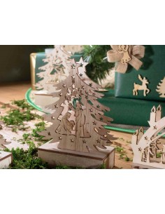Lighted natural wood tree - LED