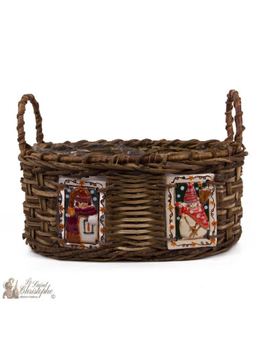 Panier cadeaux de Noël - Bougies