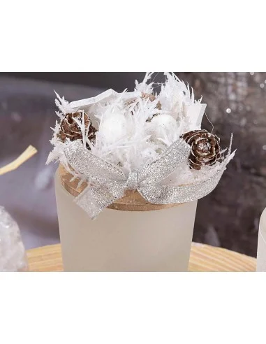 Vela de Navidad en tee con luz perfumada