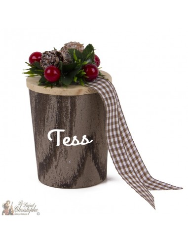 Scented candle customizable first name - Christmas