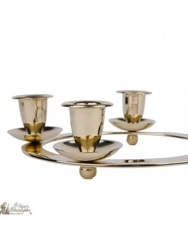 Vela de Adviento Navidad - cobre