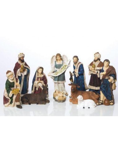 Hars kerststal - 11 stuks