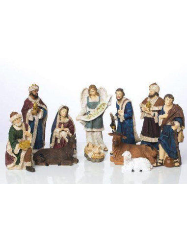 Pesebre de resina - 11 piezas