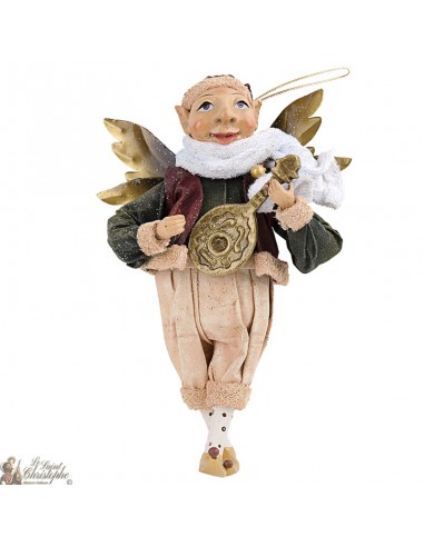 Elfe musicien suspension - Sapin