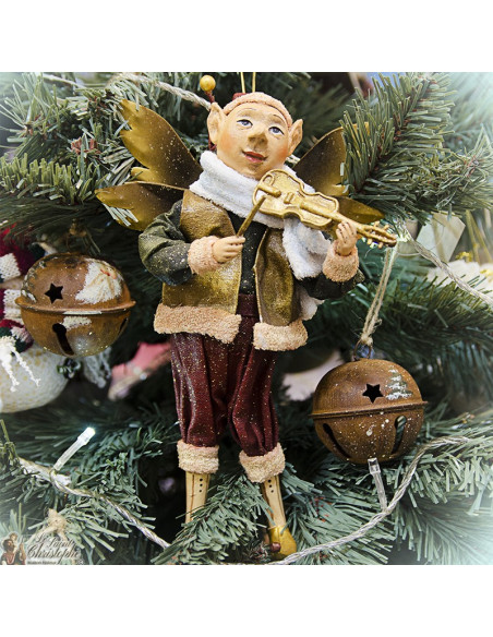 Sospensione musicista elfo - Sapin