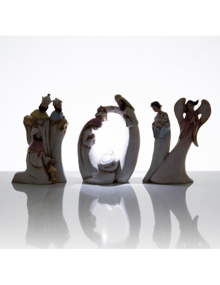 Crèche de Noël moderne - résine