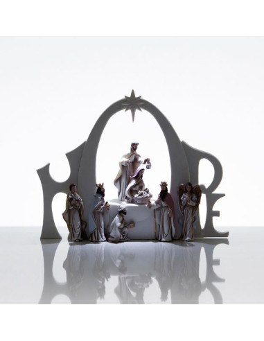 Resin Christmas crib