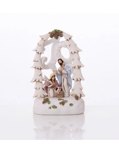 Crèche de Noël moderne - résine