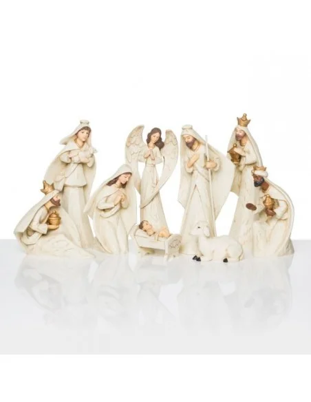 Moderne Weihnachtskrippe - 9 Stück