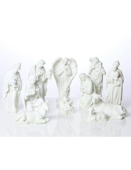 Resin Christmas crib - 11 pieces
