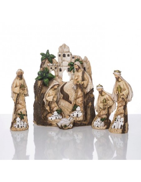 Moderne kerststal - hars