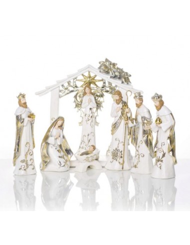 Pesebre de Navidad moderno - resina