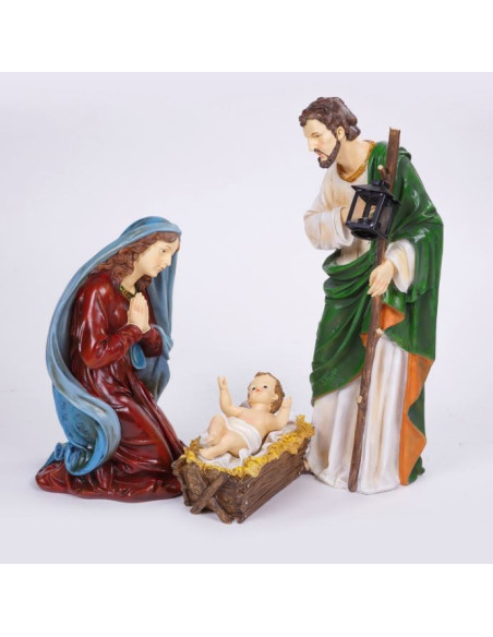 Christmas crib great characters - resin