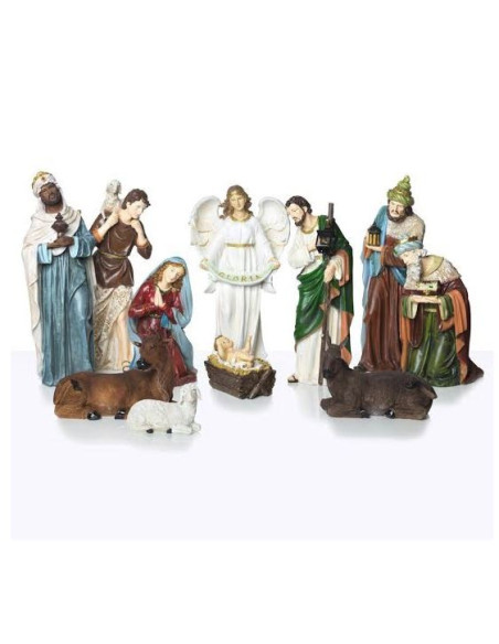 Christmas crib great characters - resin