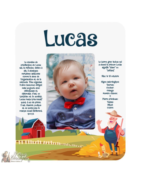 Cadre photo Signification prénom - personnalisable