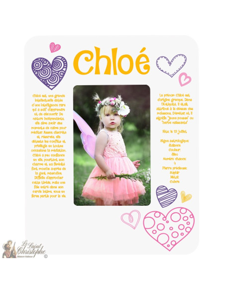 Photo frame first name meaning - customizable