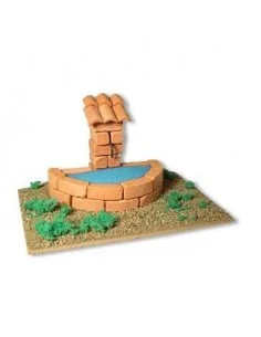 Fuente - decoración para pueblo navideño