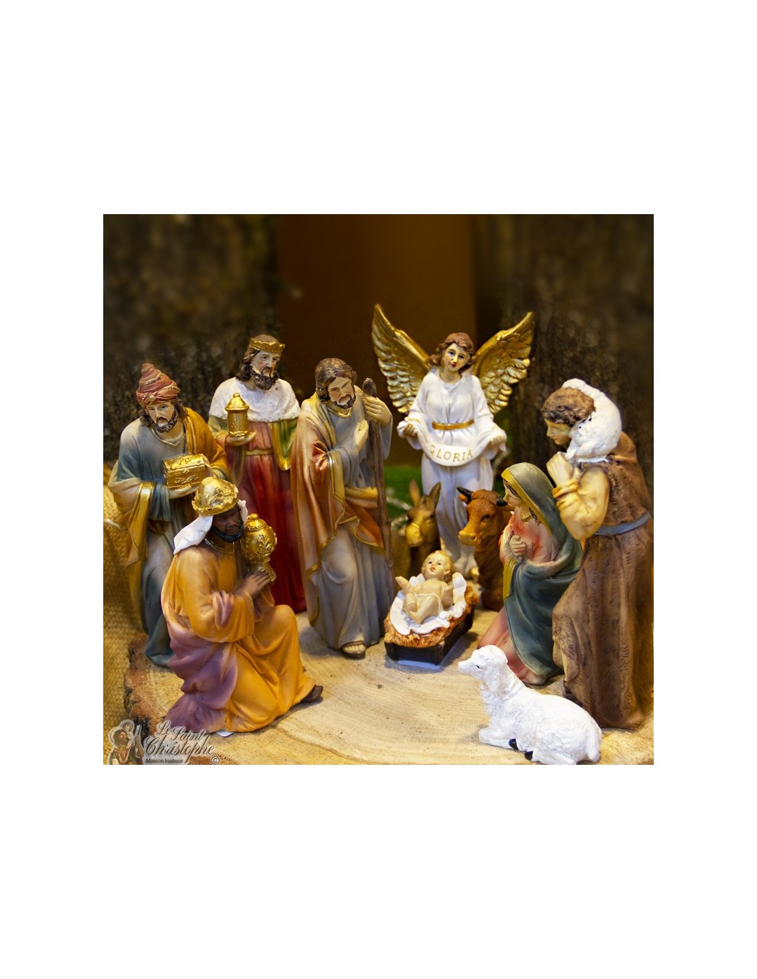 resinchristmascrib11pieces