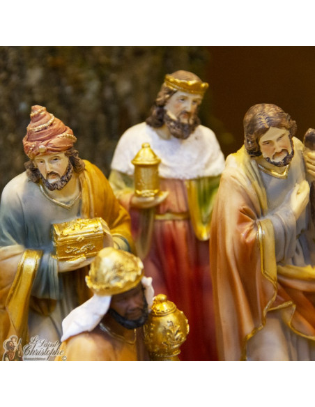 Presepio in resina - 11 pezzi