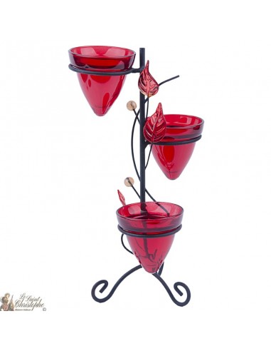 Bougeoir Tea Light rouge