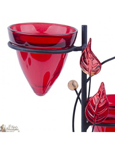 Portacandele Tea Light rosso