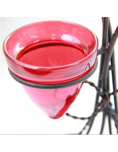 Bougeoir Tea Light rouge
