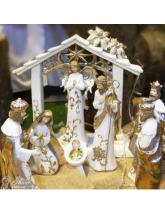 Pesebre de Navidad moderno - resina