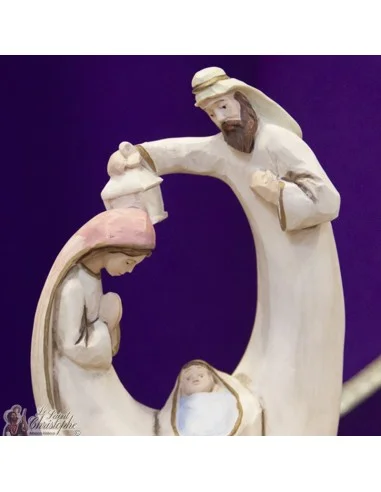 Crèche de Noël moderne - résine