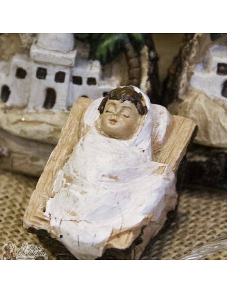Crèche de Noël moderne -  résine