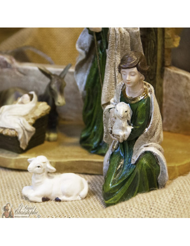 Resin Christmas crib - 11 pieces