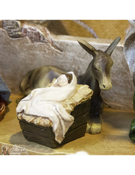 Resin Christmas crib - 11 pieces