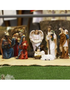 Crèche de Noël résine - 11 pièces