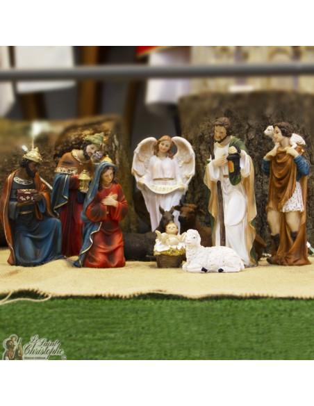 Pesebre de resina - 11 piezas